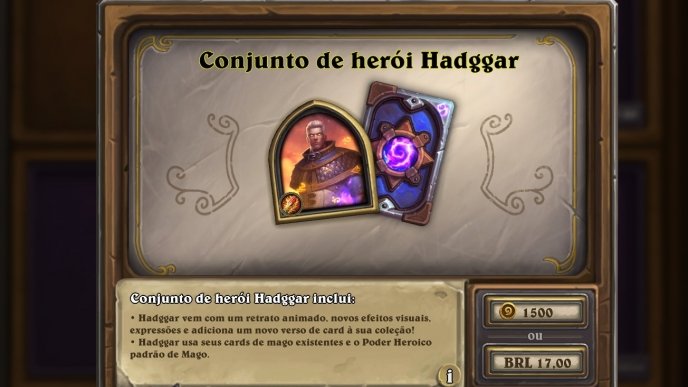 Conjunto de Herói Hadggar disponível na loja de Hearthstone!