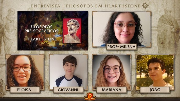 Alunos criam cards de Hearthstone com filósofos pré-socráticos para trabalho escolar