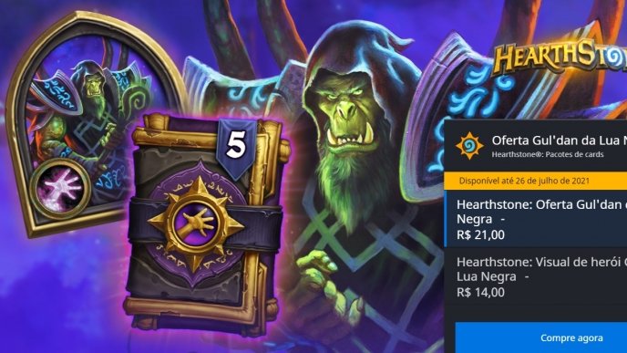 Oferta Gul'dan da Lua Negra disponível em Hearthstone 