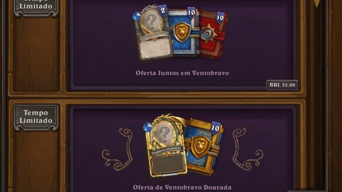 Duas ofertas de Juntos em Ventobravo estão disponíveis na loja de Hearthstone!