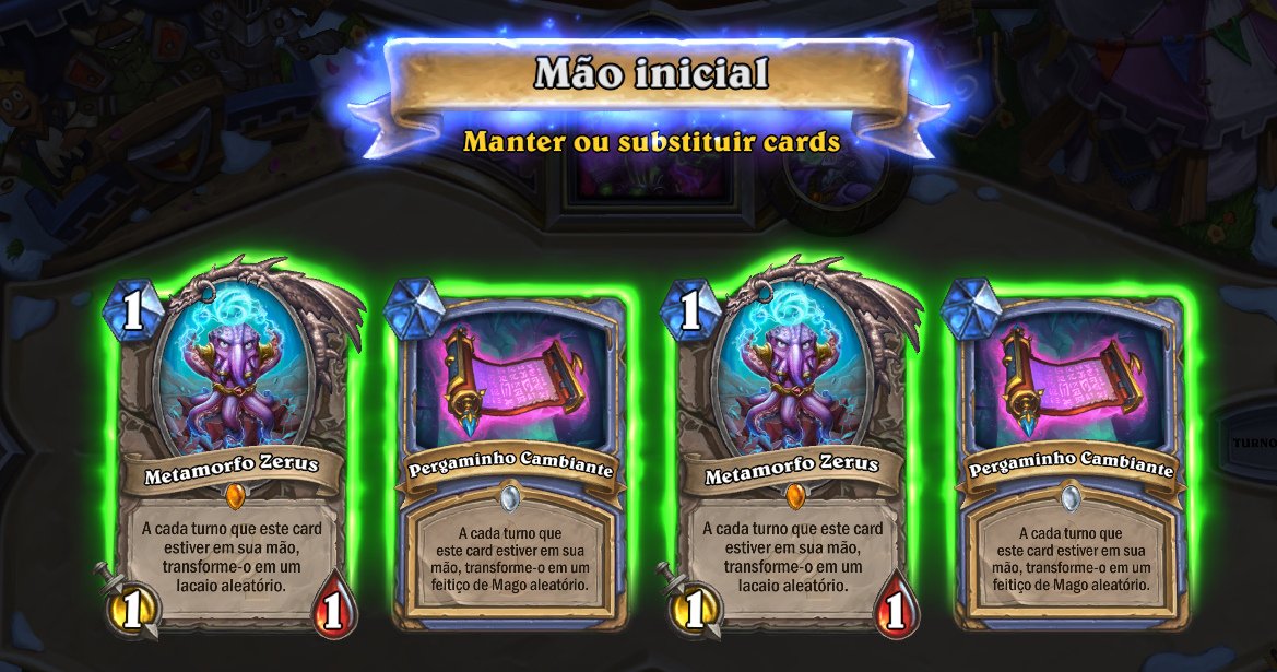 Mão do Metamorfo Zerus em Hearthstone