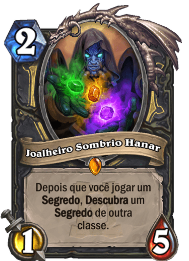 Joalheiro Sombrio Hanar Card antigo