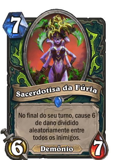 Sacerdotisa da Fúria card antigo