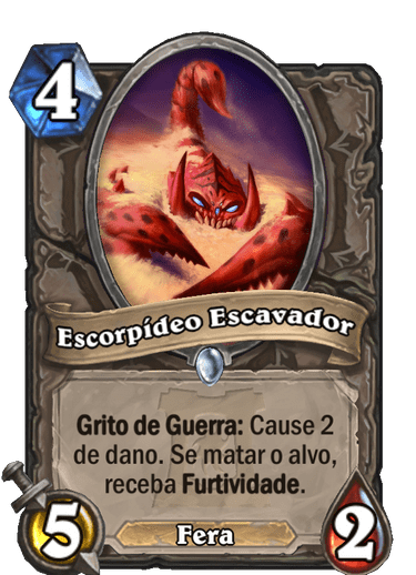 Escorpídeo Escavador Card PTBR