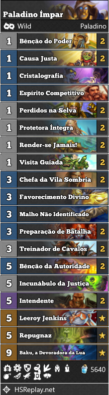 Paladino Ímpar Deck 08-10-2020