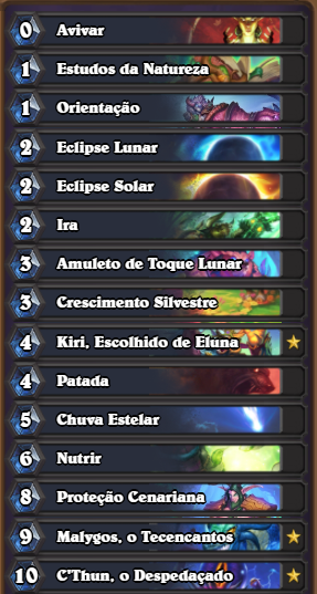 Deck de duelos: Druida 14/05/2021