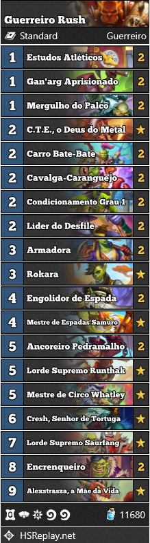 Guerreiro Rush - Competitivo